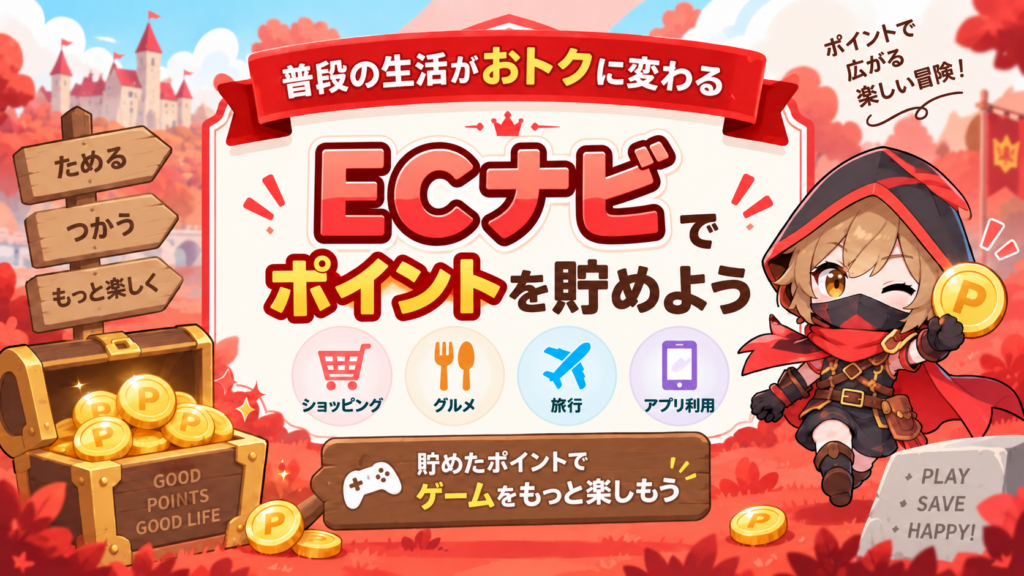ECナビでゲーム資金をつくる