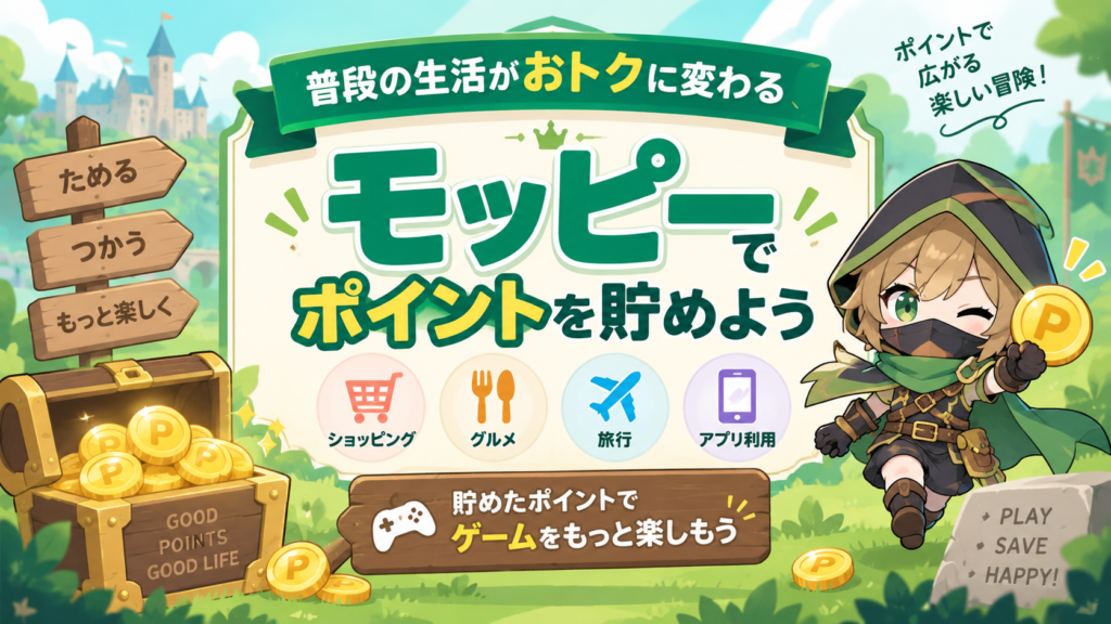 モッピーでゲーム資金をつくる