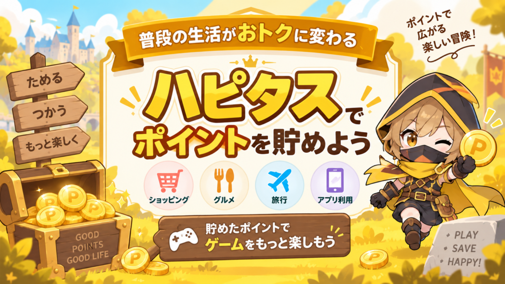 ハピタスでゲーム資金をつくる